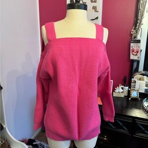 Cold shoulder sweater